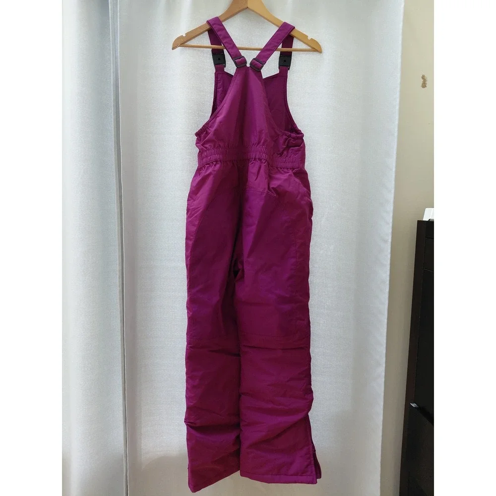 Lands End Kids Iron Knee Insulated Snow Bibs Purple Size 14H Husky Winter Pants
